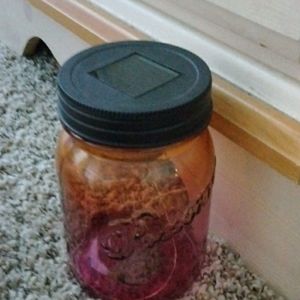 Solar paneled light jar